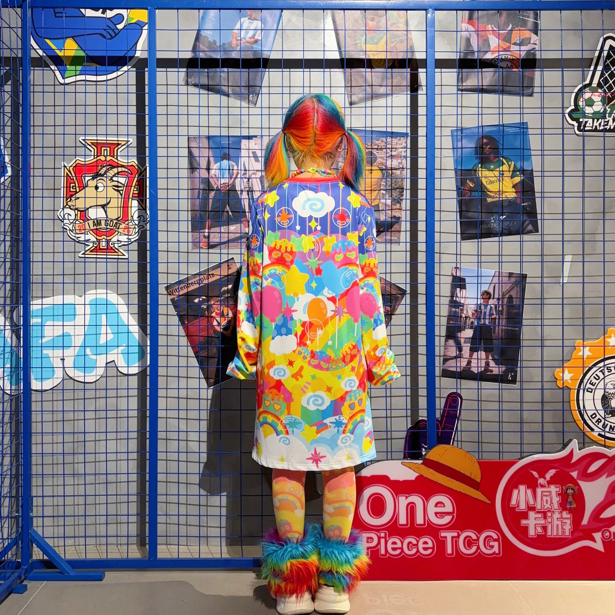 Rainbow Universe RUX - Rainbow Decora Puff Sleeve Dress set Rainbow Universe RUX