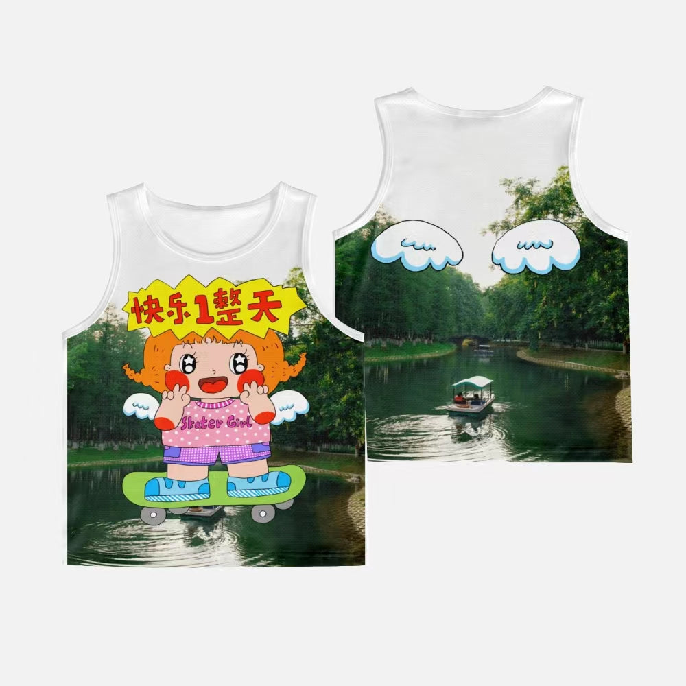 MooYo - Kidcore Happy All Day Tank Top tank top MOOYO