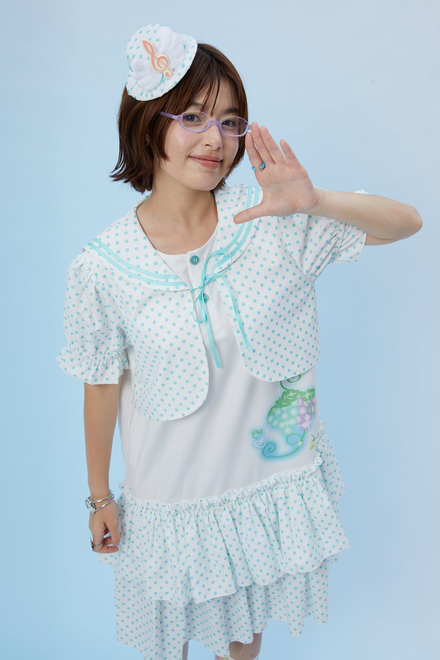 FruFru - Kawaii Polka Dot Sailor Dress dress frufru