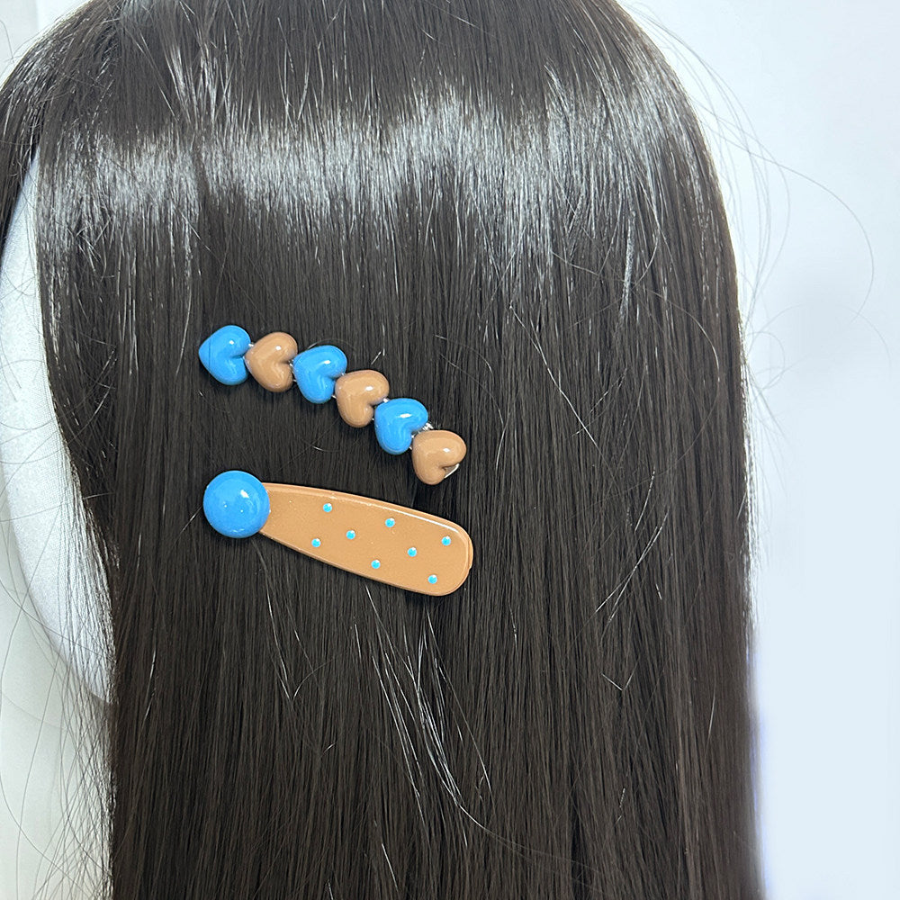 KHEPHAIA - Sea Salt Coffee Heart Hair Clip hair clip KHEPHAIA