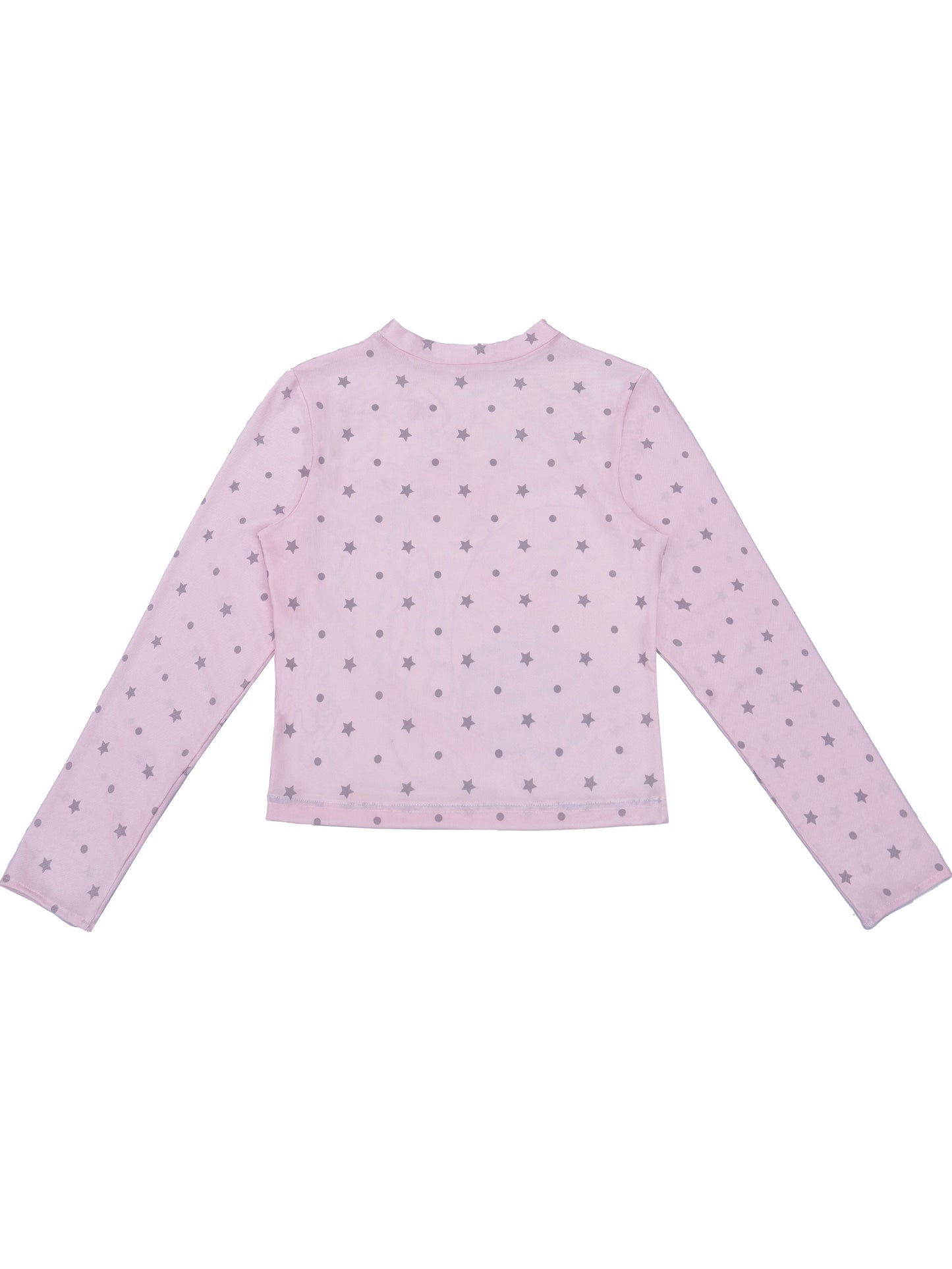 RustSet - Pink Polka Dot Long Sleeve Top shirt rustset