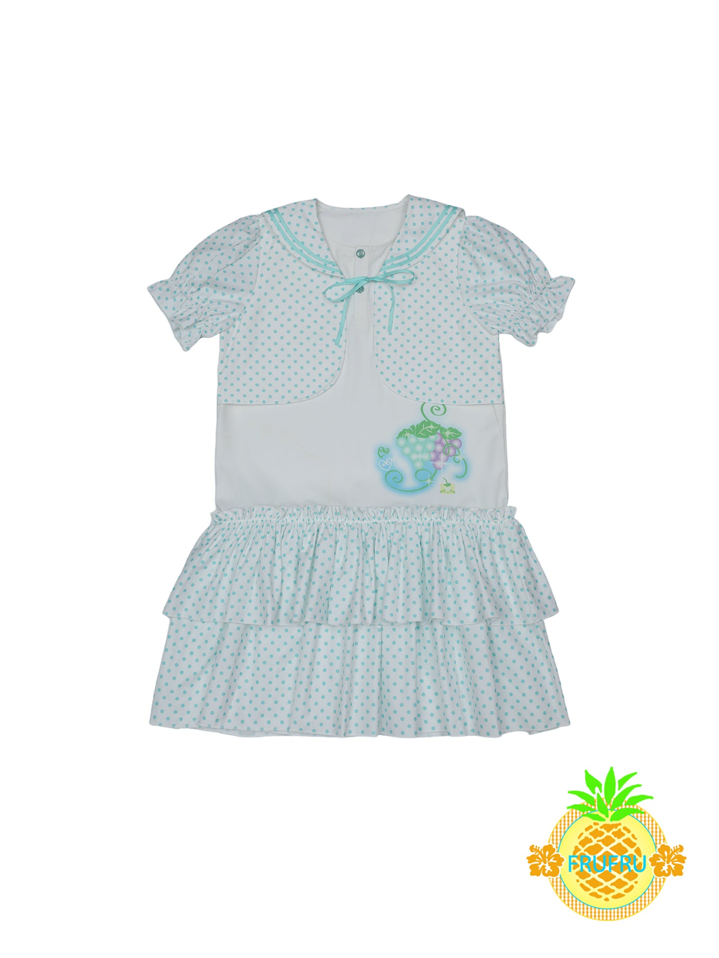 FruFru - Kawaii Polka Dot Sailor Dress dress frufru
