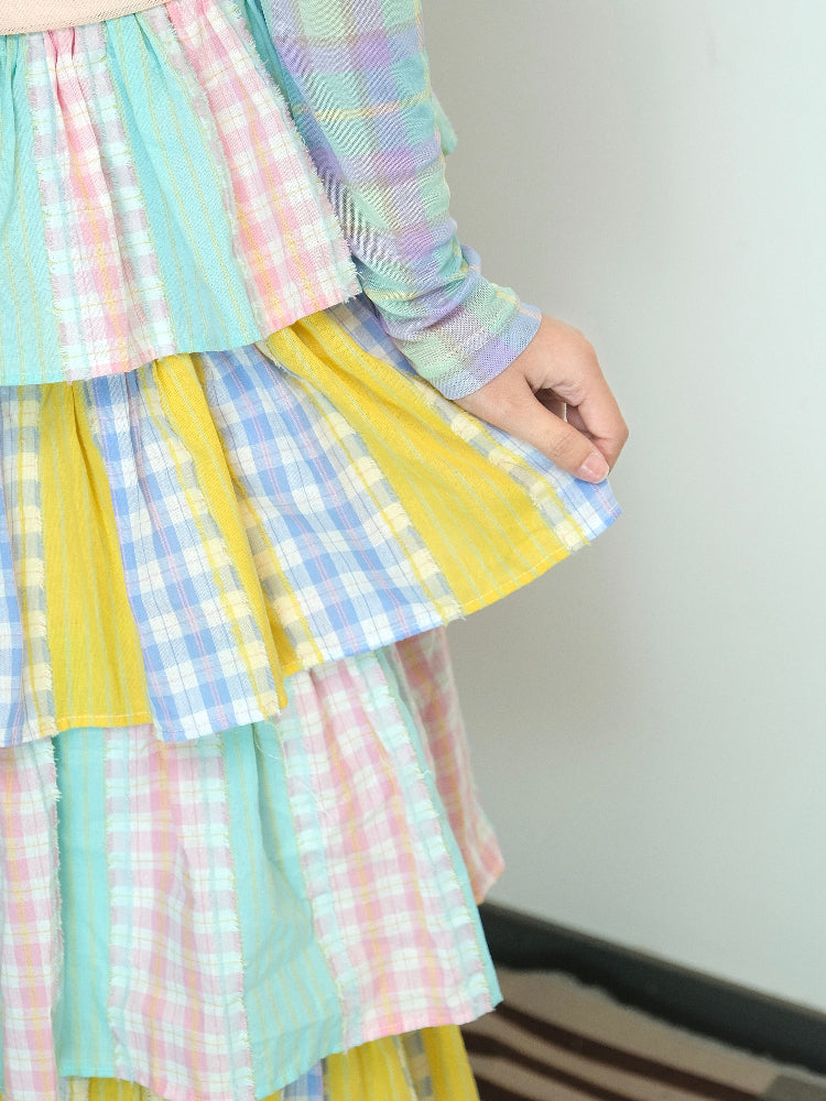 MeowMeow Bug – Kawaii Dopamine Cotton Layered Cake Skirt skirt MeowMeow Bug