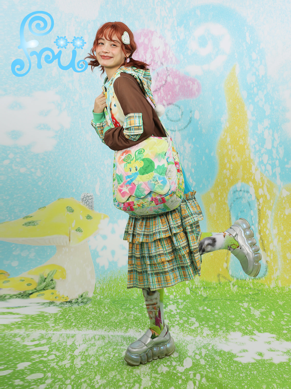 frufru Plush Bag | Large Capacity Crossbody Bag | Fun Versatile Bag bag frufru