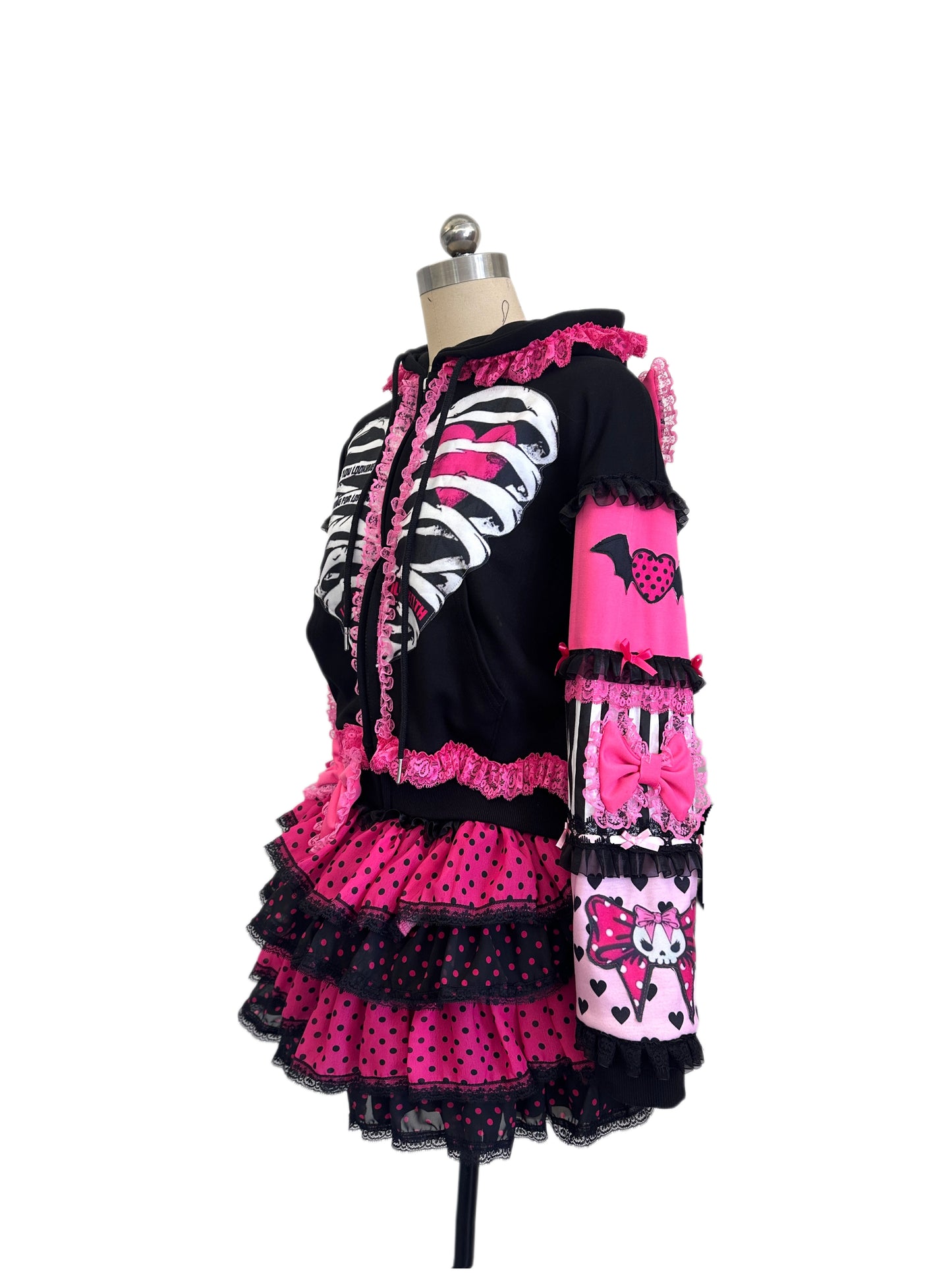 RedDevil - Decora Kei Pink Puffy Mini Skirt skirt Red Devil