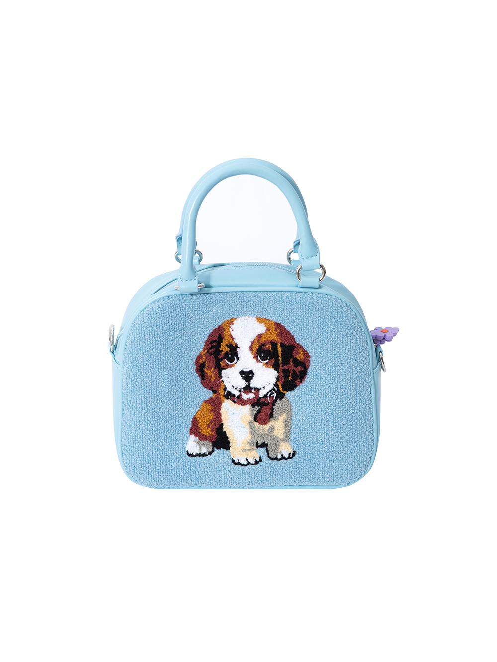 Harajuku Bag Embroidered Bag Blue Dog Bag Crossbody Bag All-Match Bag bag tntntutu