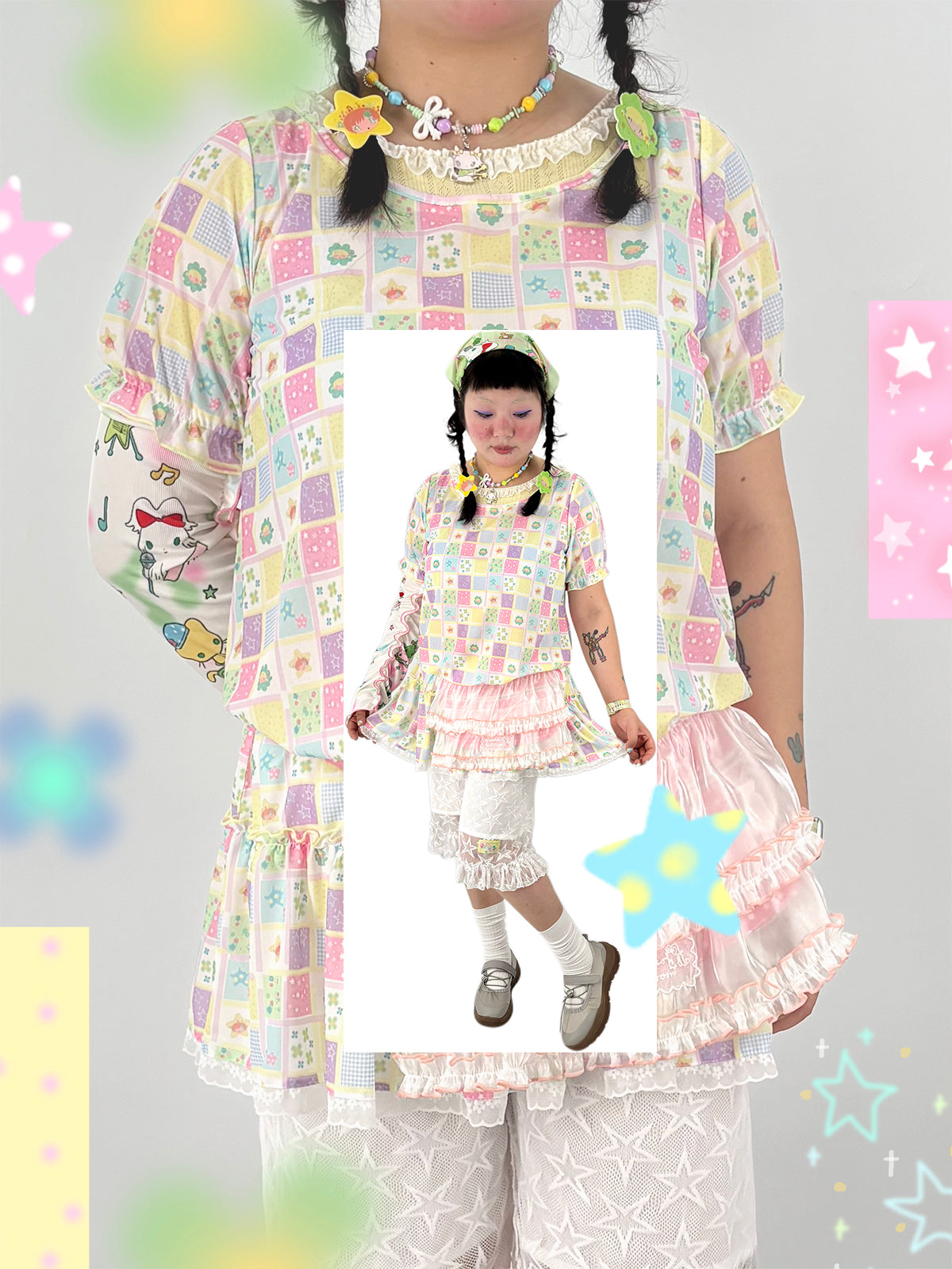shishihshop - Kawaii Printed Breathable Dress dress shishihshop