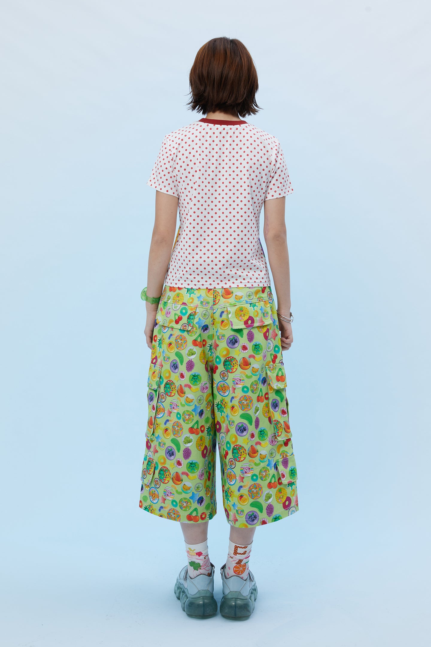 Frufru Monkey Print Cotton T-Shirt | Kawaii Cartoon Tee tshirt frufru