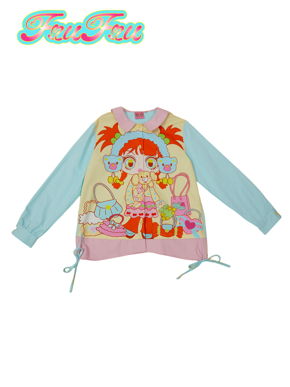 frufru Original Spring-Summer Blouse | Cute Colorful Print Casual Shirt shirt frufru