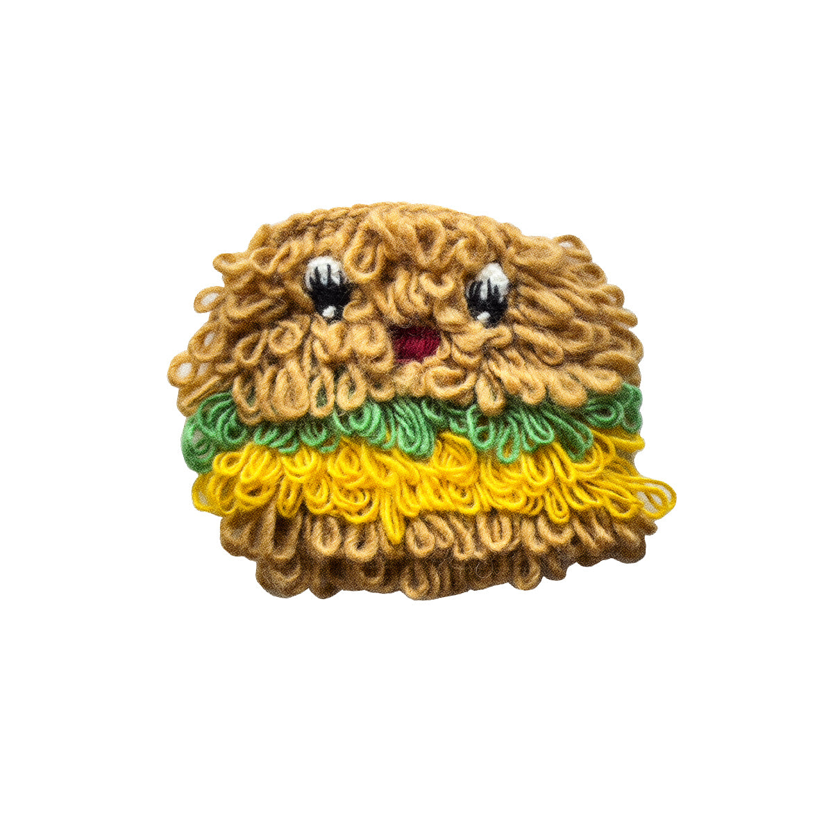 Meugler Non-edible Burger Handcrafted Wool Crochet Crossbody Camera Bag bag Meugler