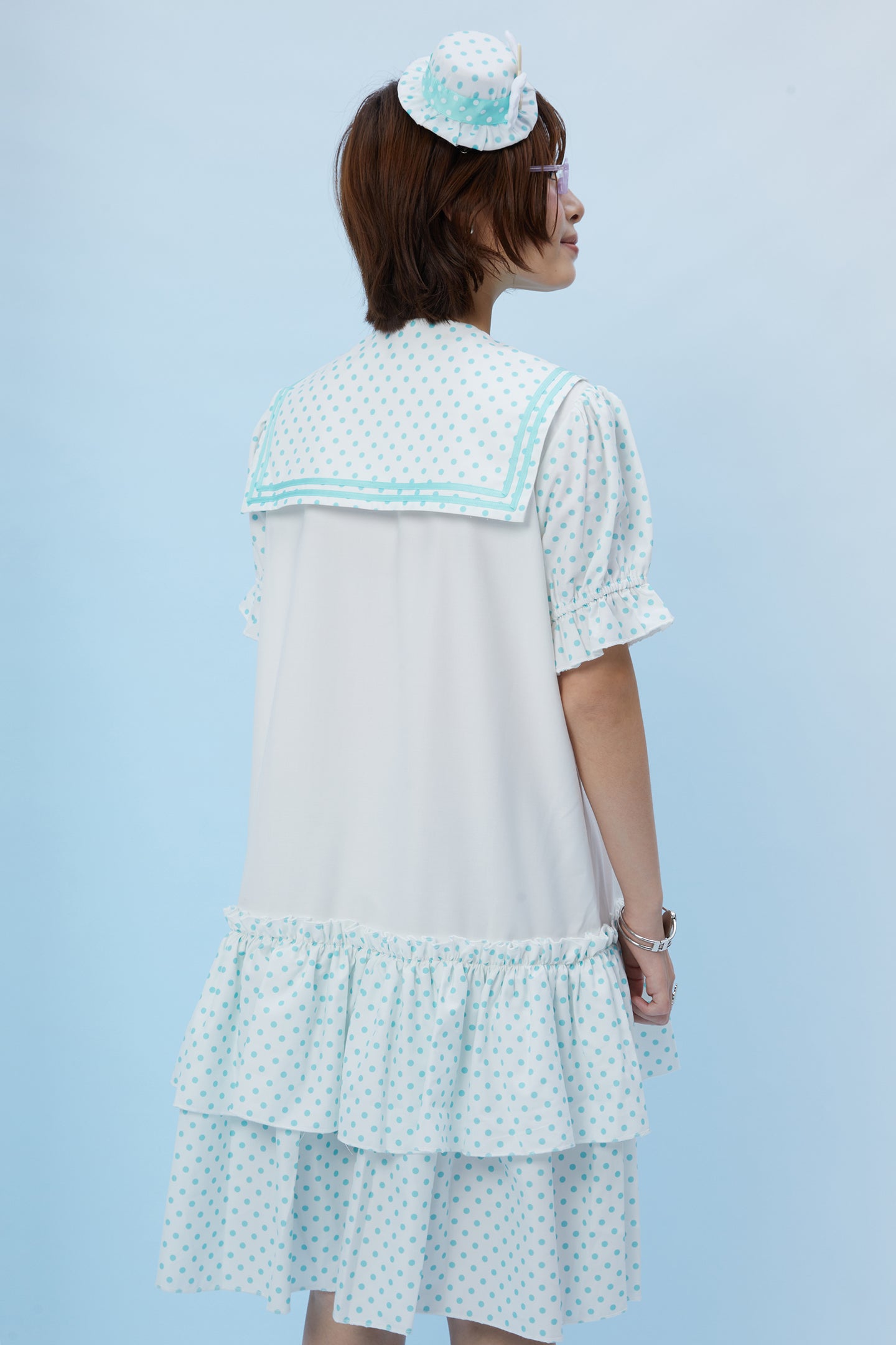FruFru - Kawaii Polka Dot Sailor Dress dress frufru