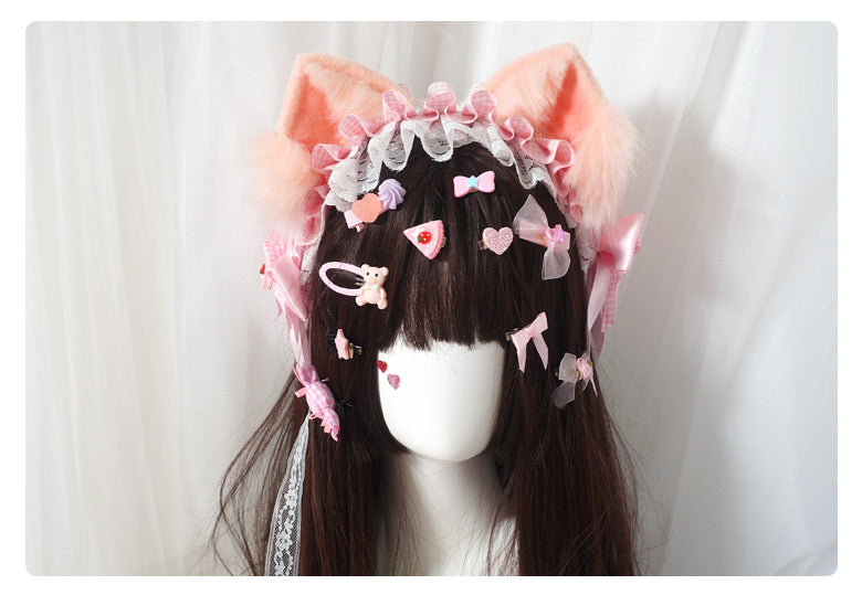 Maojiang Pastel Hair Clips | Harajuku Sweet Bear Candy Hair Clips hair clip maojiang