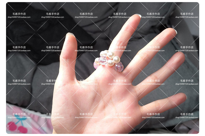 maojiang – Gradient Star Heart Choker Bracelet Set necklace maojiang