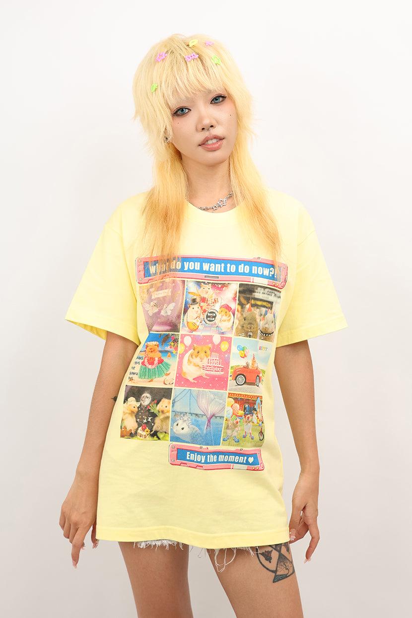 NIHON KIDS - Y2K Mouse Print T-Shirt 100% Cotton Casual tshirt NIHON KIDS