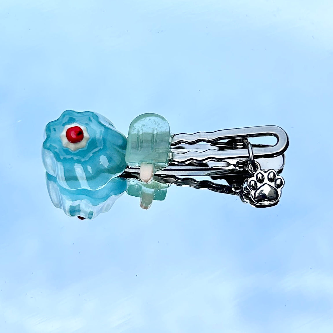 Mononoke - Kawaii Sweet Dessert Ice Cream Cake Hair Clip hair clip Mononoke Transparent Pudding Popsicle Hair Clip - 1 Piece