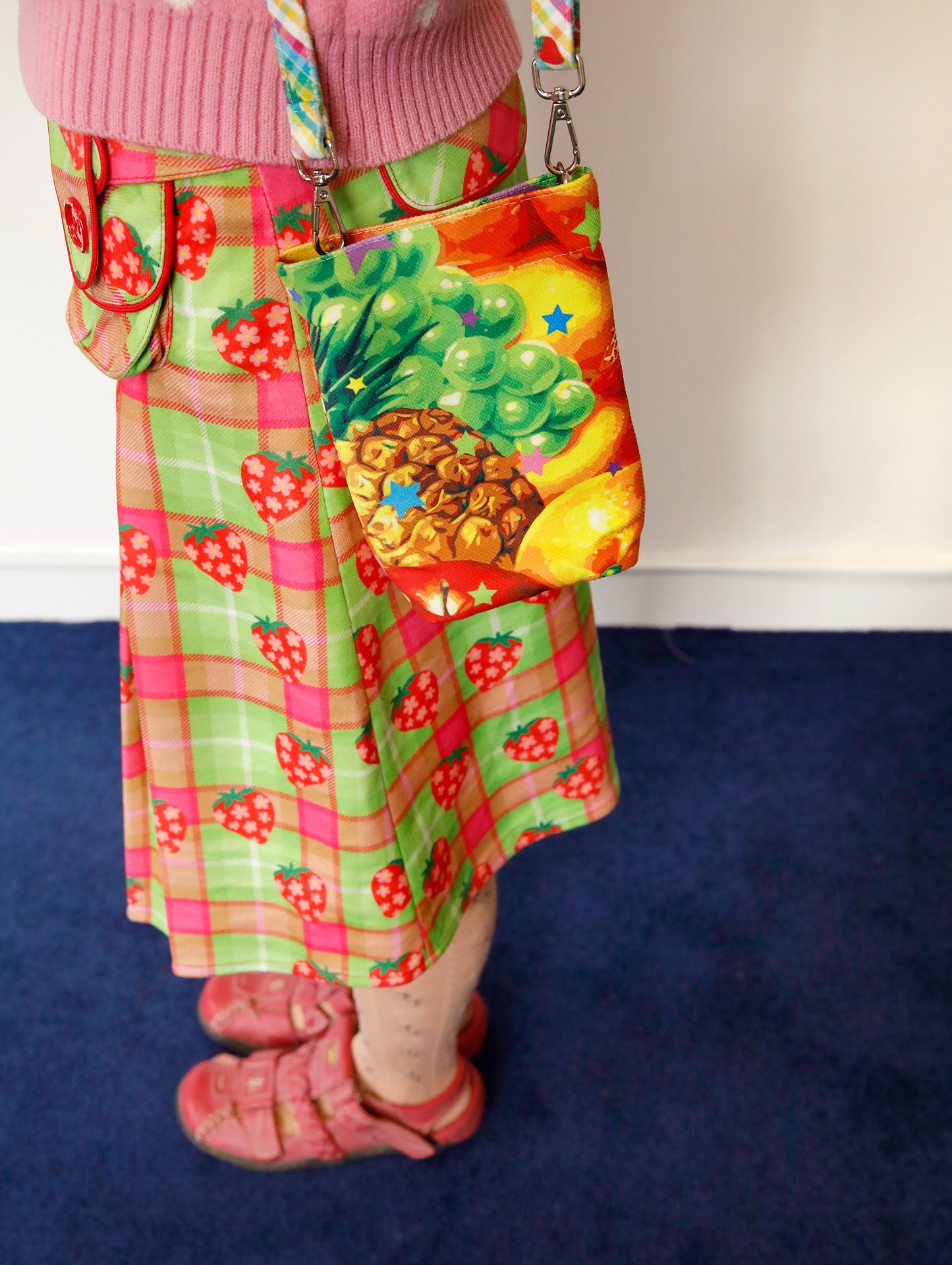 FRUITS - Decora Kei Star Fruit Print Crossbody Phone Bag bag Fruits
