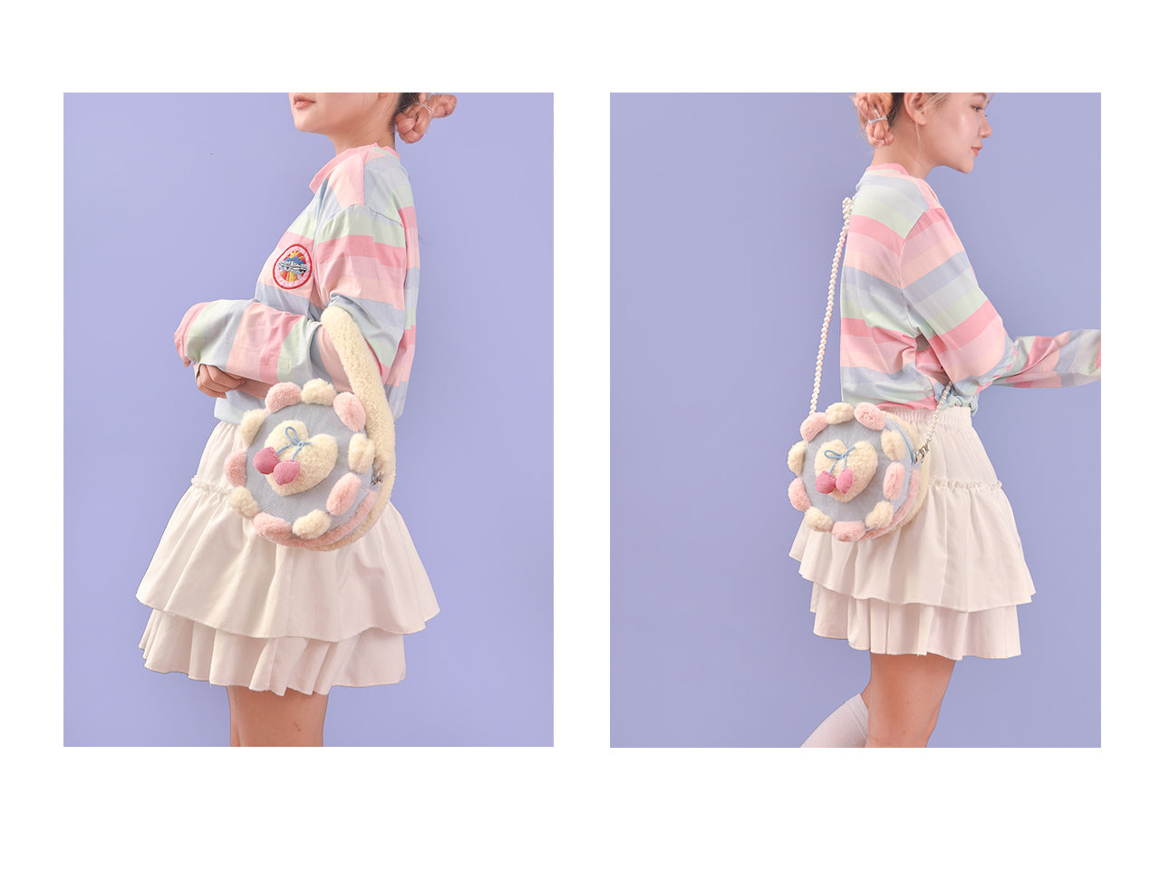 ChaCha - Kawaii Cherry Cake Plush Handbag bag ChaCha