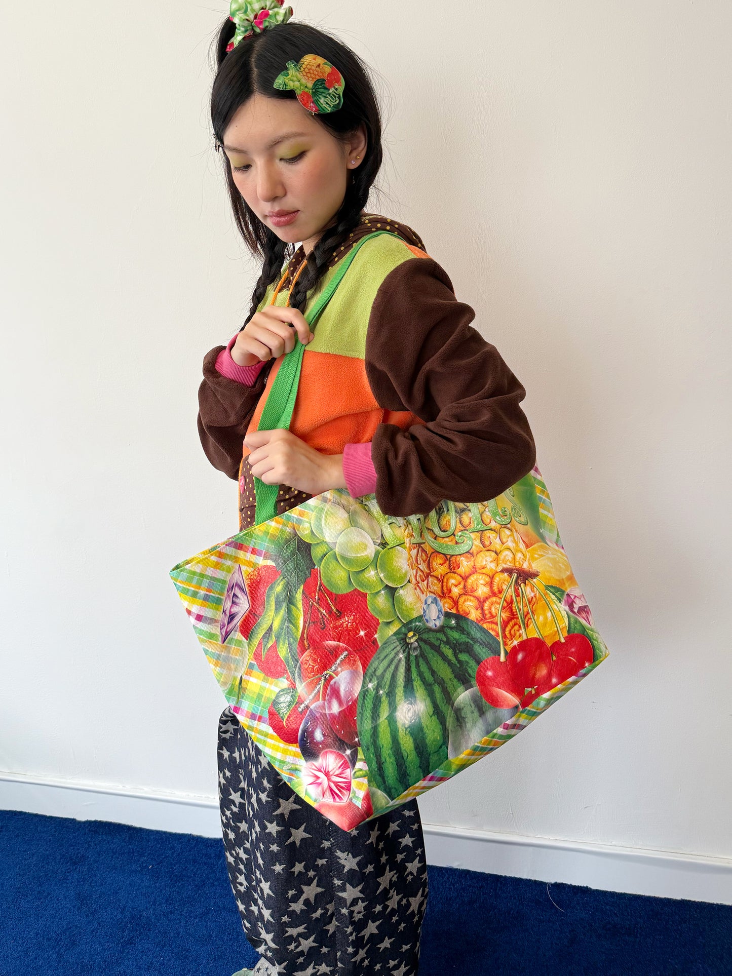 FRUITS - Decora Kei Tropical Fruit Print Tyvek Tote Bag bag Fruits