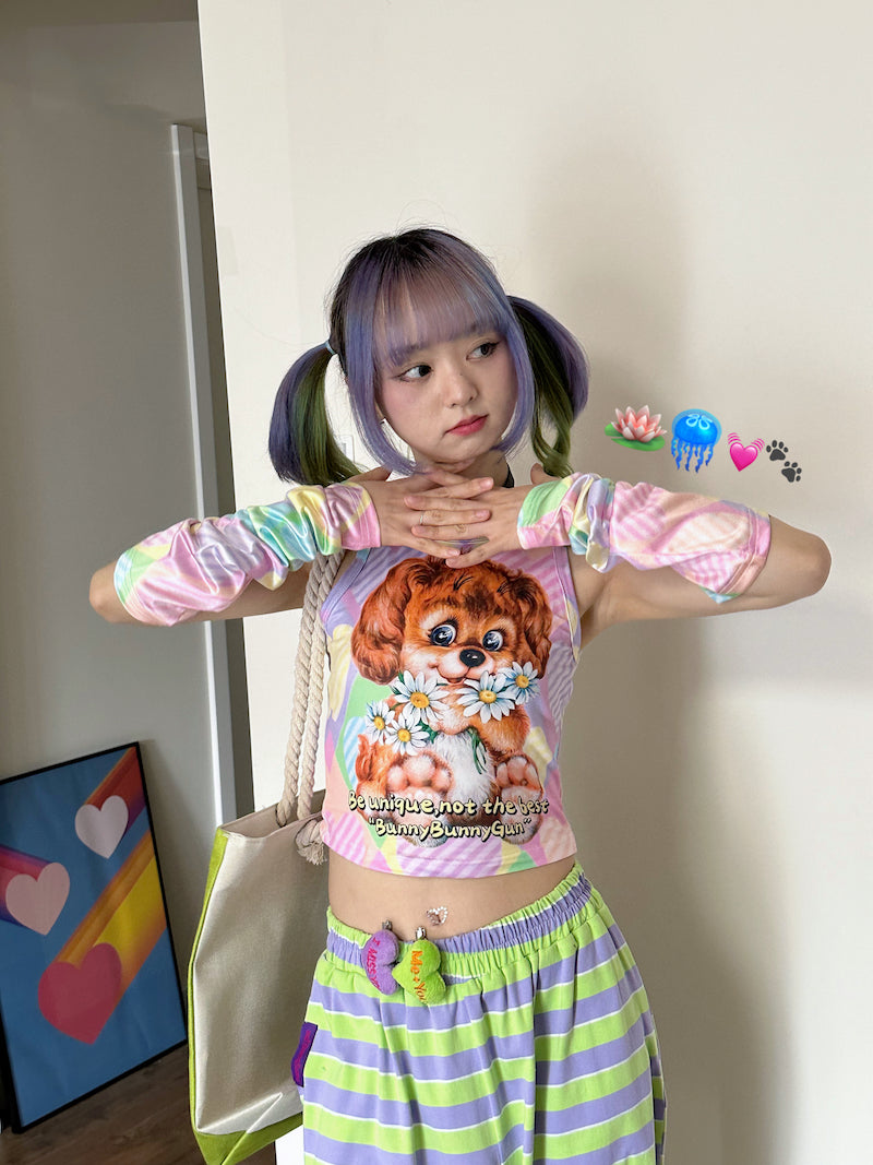 Decora Kei Arm Sleeves – UV Protection & Slouchy Fit sleeves bunnybunnygun