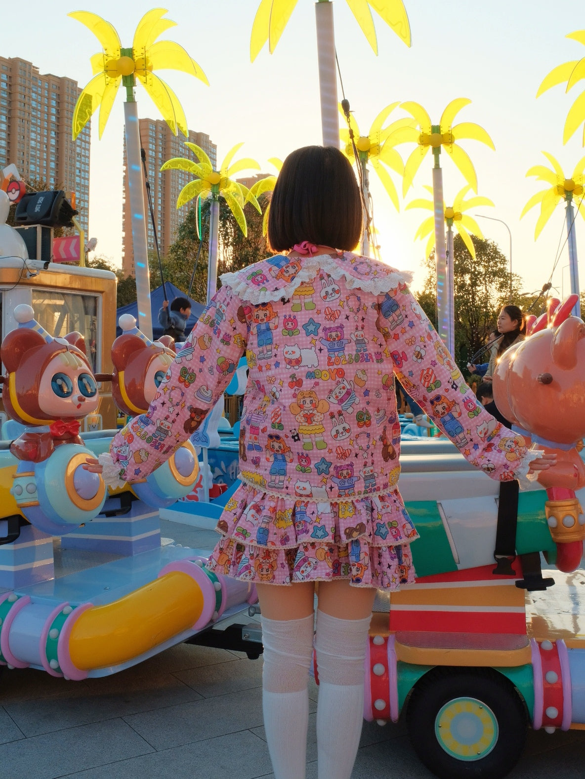 MOOYO Colorful Puffy Cotton Jacket | Cute Harajuku Winter Coat jacket MOOYO