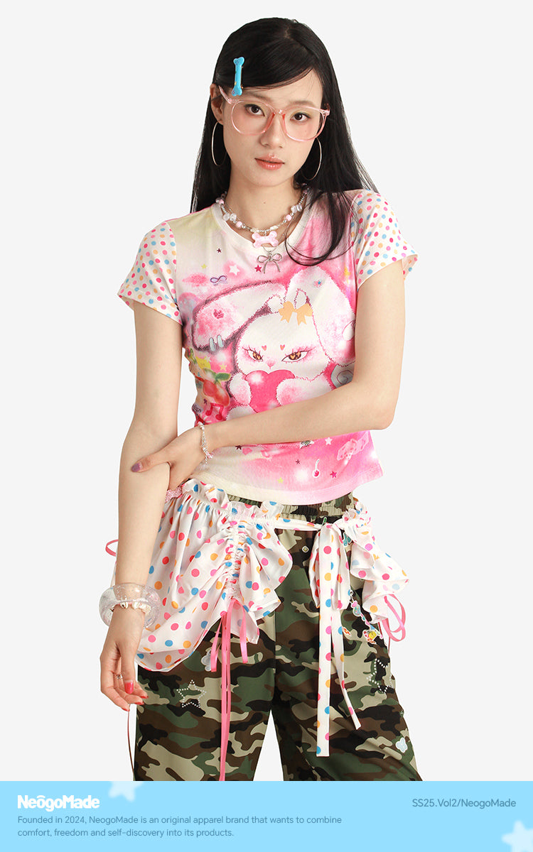 NeogoMade Dopamine Pastel Short Tee | Cute Print T-Shirt tshirt NeogoMade