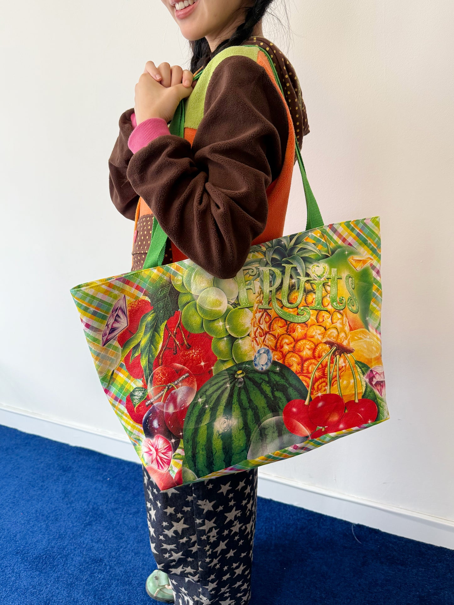FRUITS - Decora Kei Tropical Fruit Print Tyvek Tote Bag bag Fruits