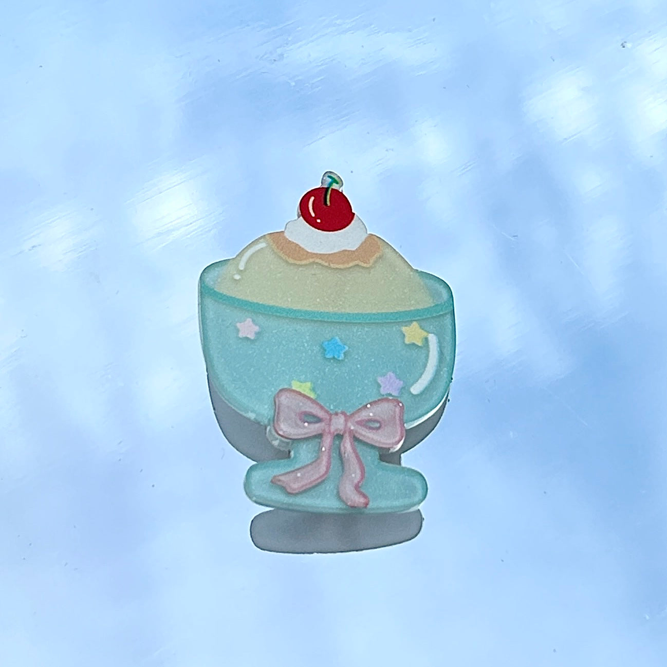 Mononoke - Kawaii Sweet Dessert Ice Cream Cake Hair Clip hair clip Mononoke Pudding Smoothie Hair Clip (4cm) - 1 Piece