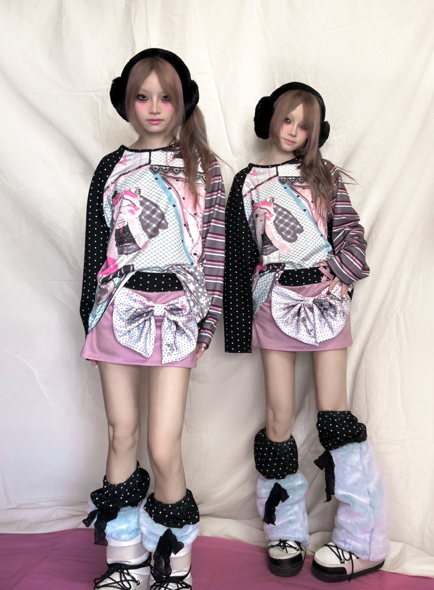 YJM with biubiu Dreamy Butterfly Skirt | Polka Dot Mini Skirt – Harajuku Y2K Bow Accent Skirt skirt YJM with biubiu