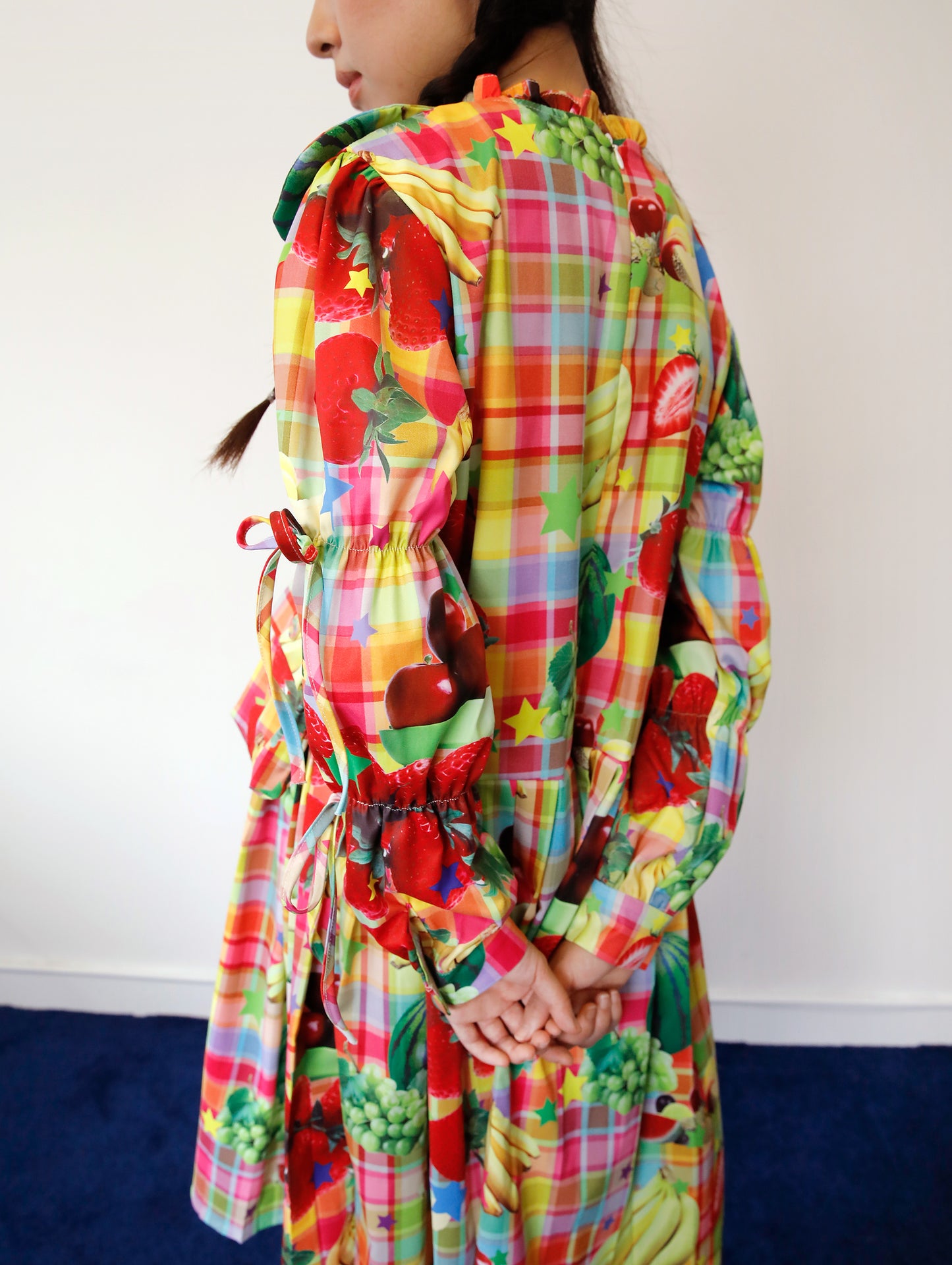 FRUITS - Kawaii Fruit Print Doll Collar Long Sleeve Dress dress Fruits
