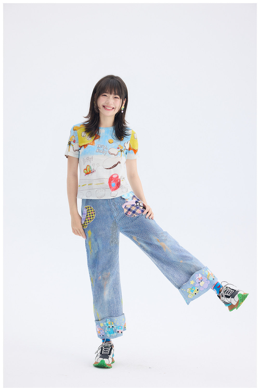 tntntutu - Hand Drawn Graphic Tee | Colorful Harajuku Dopamine Streetwear T-Shirt tshirt tntntutu