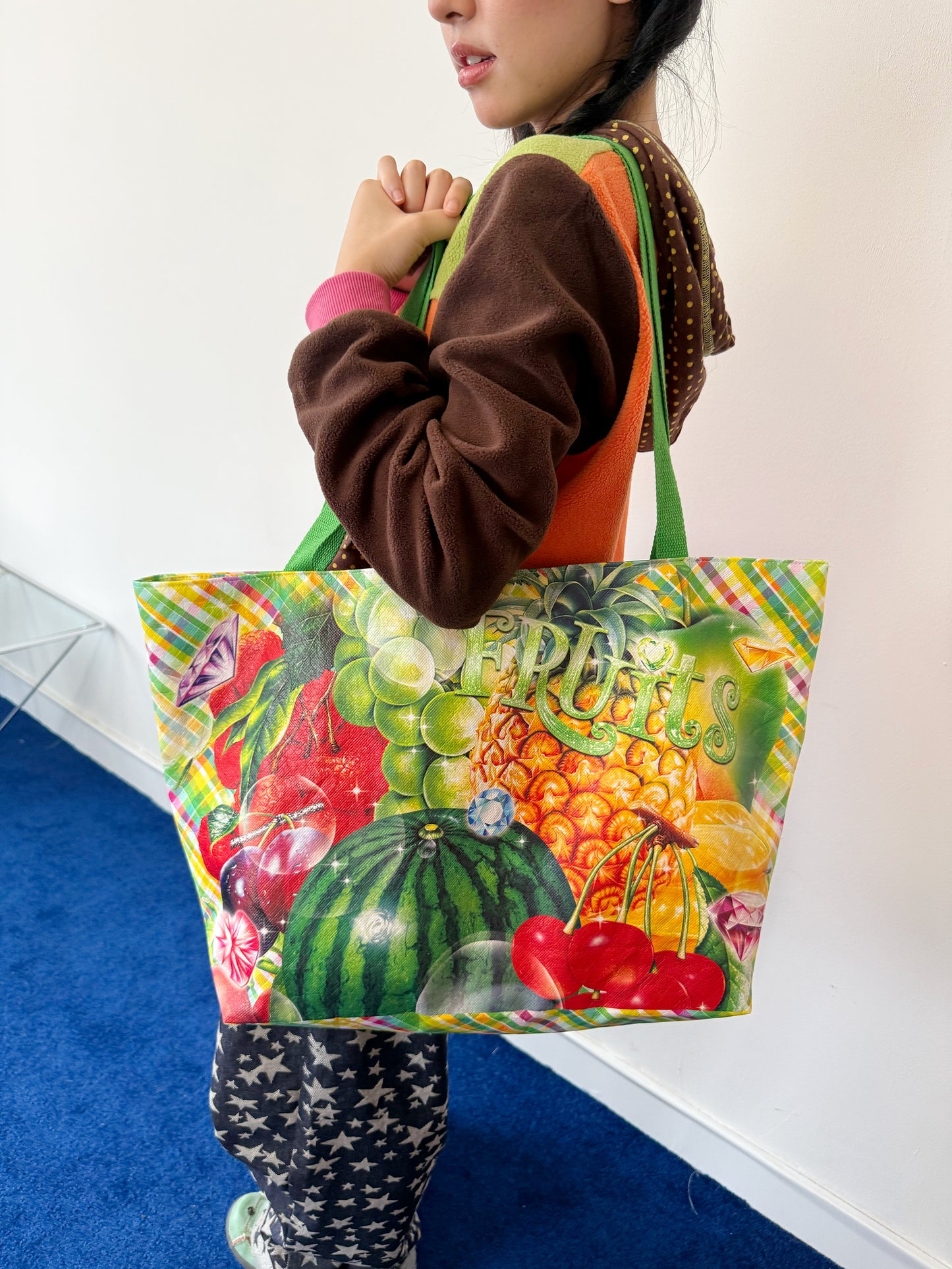 FRUITS - Decora Kei Tropical Fruit Print Tyvek Tote Bag bag Fruits
