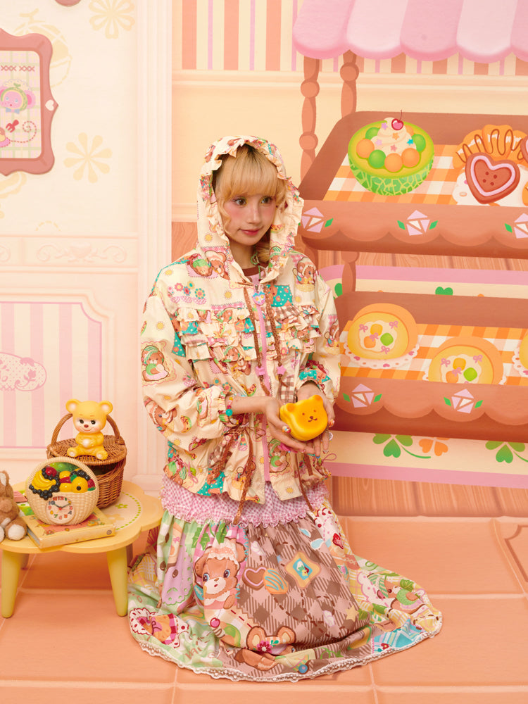Lutra Jump - Decora Kei Patchwork Hooded UPF50 Sun Jacket jacket Lutra Jump