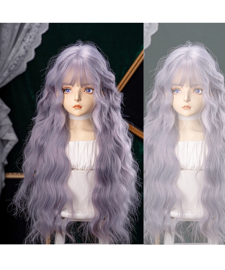 Alice Garden - Ash Purple Long Curly Wig wig Alice Garden