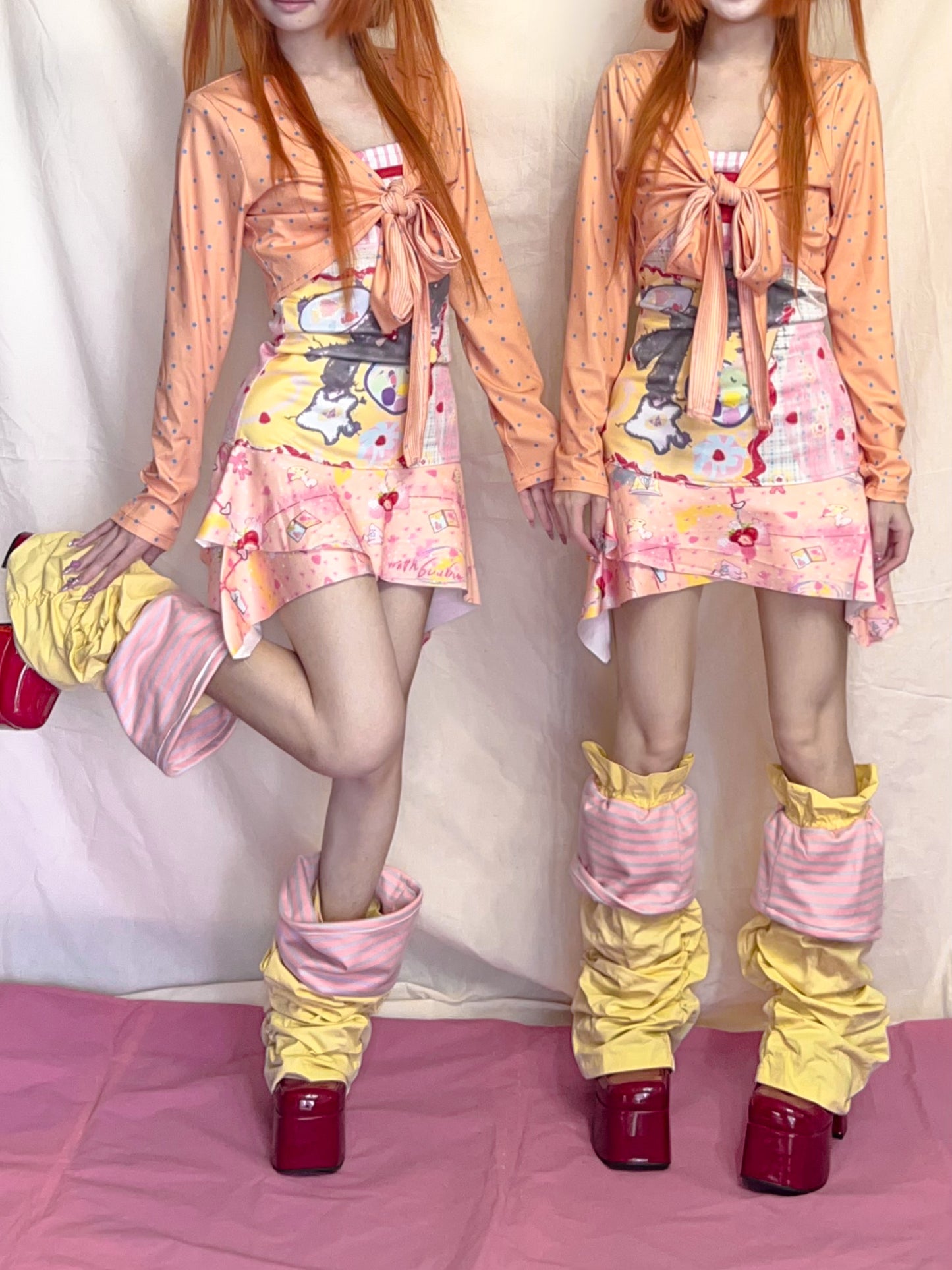 YJM with biubiu Asymmetrical Slip Dress – Y2K Harajuku Kawaii Style Dress dress YJM with biubiu