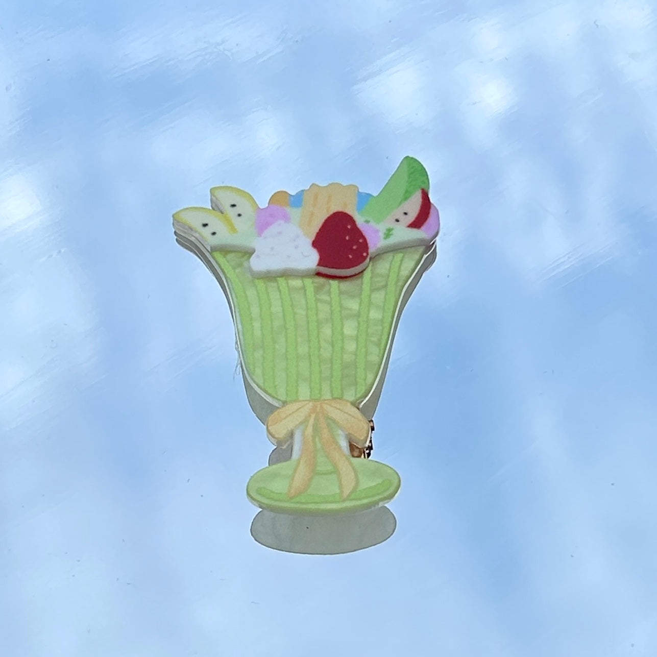 Mononoke - Kawaii Sweet Dessert Ice Cream Cake Hair Clip hair clip Mononoke Fruit Smoothie Hair Clip (4cm) - 1 Piece