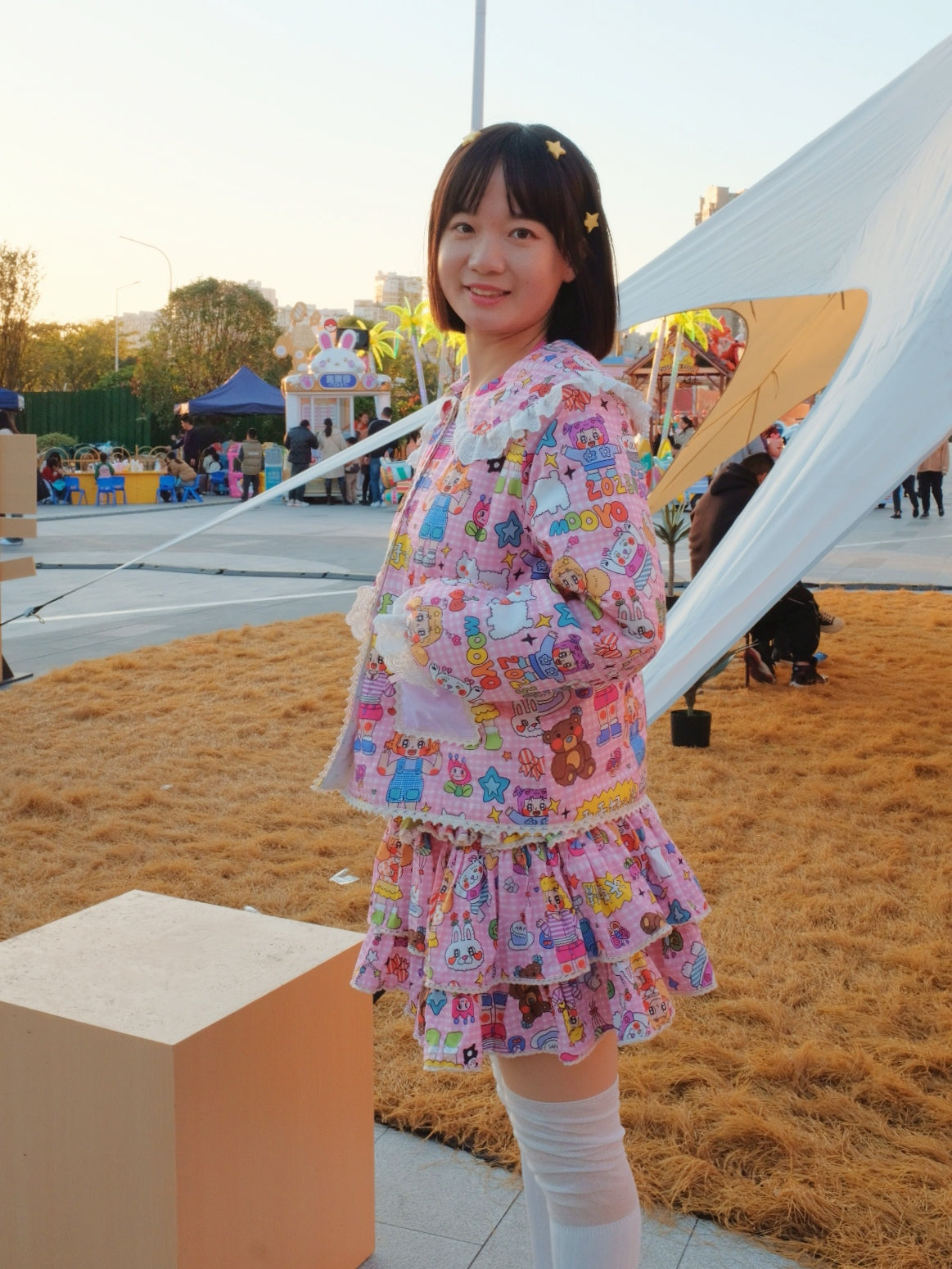 MOOYO Colorful Puffy Cotton Jacket | Cute Harajuku Winter Coat jacket MOOYO