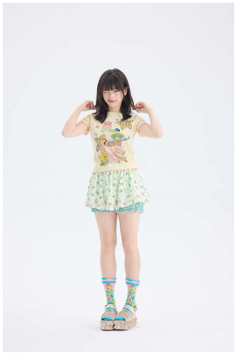 tntntutu - Angel Star Graphic Tee | Fairy Kei Pastel Kawaii Harajuku T-Shirt tee tntntutu