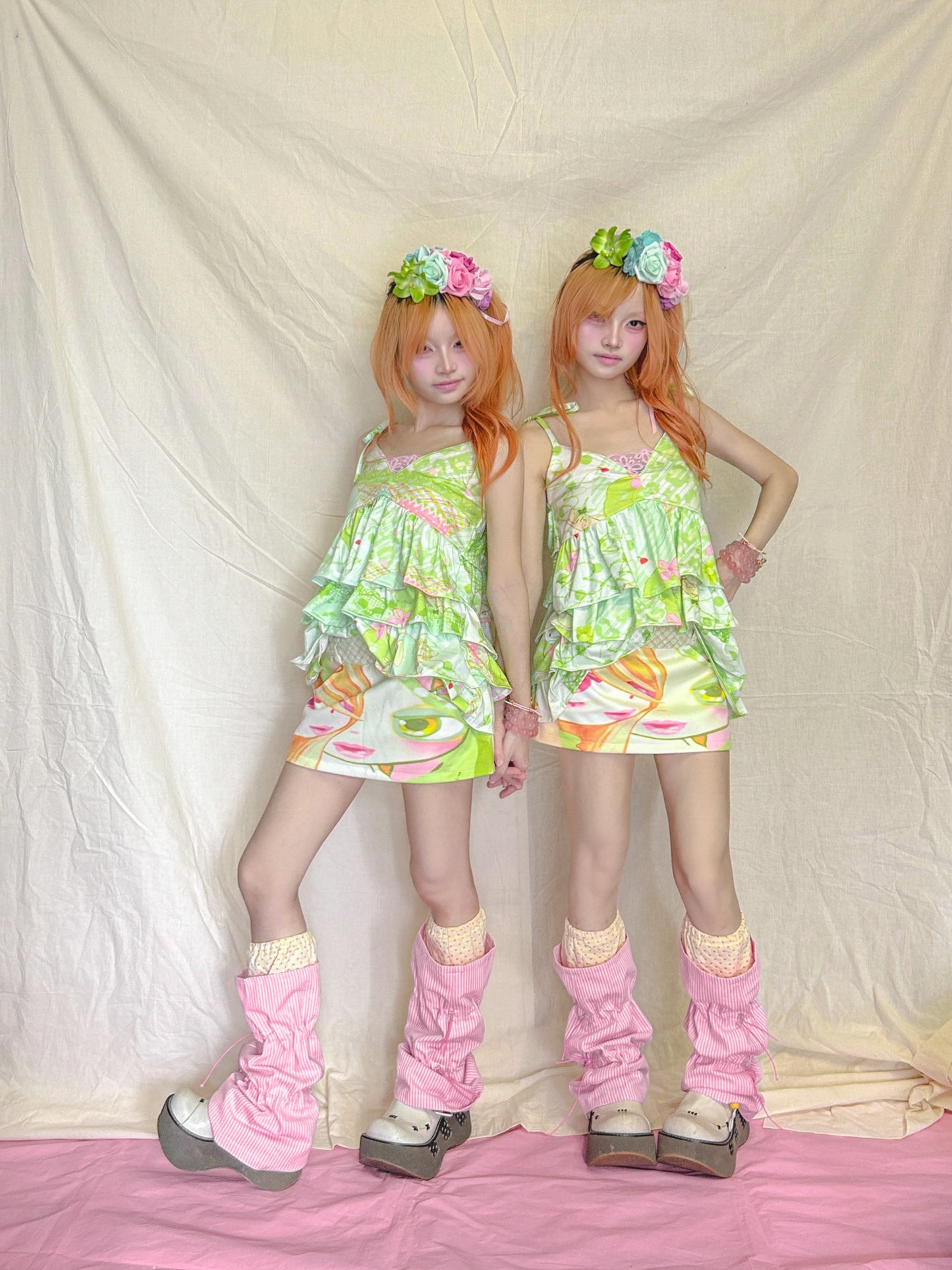 YJM with biubiu - Decora Kei Low Rise Mini Skirt skirt YJM with biubiu