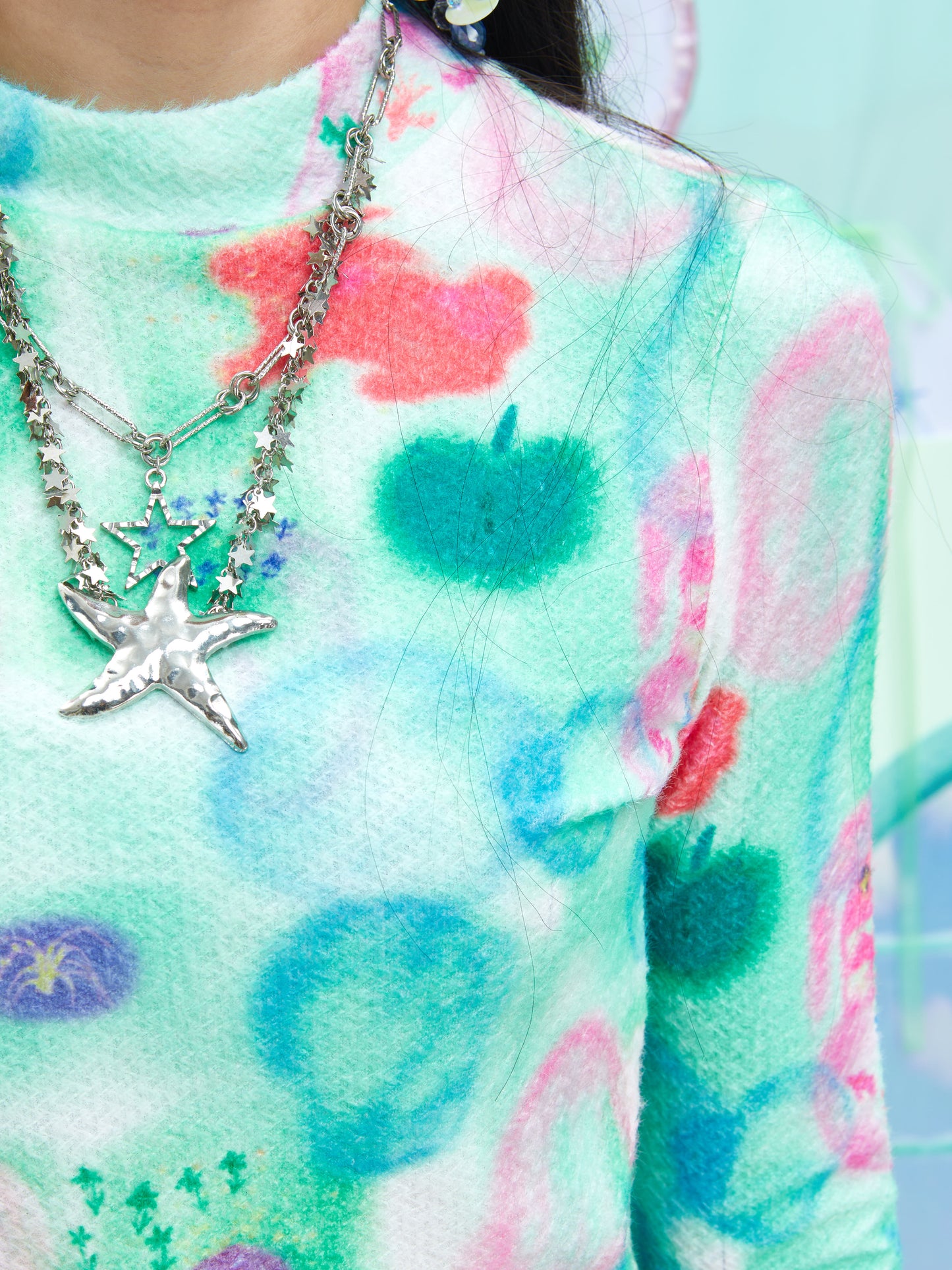 Moon Meadow - Dopamine Retro Faux Fur Top