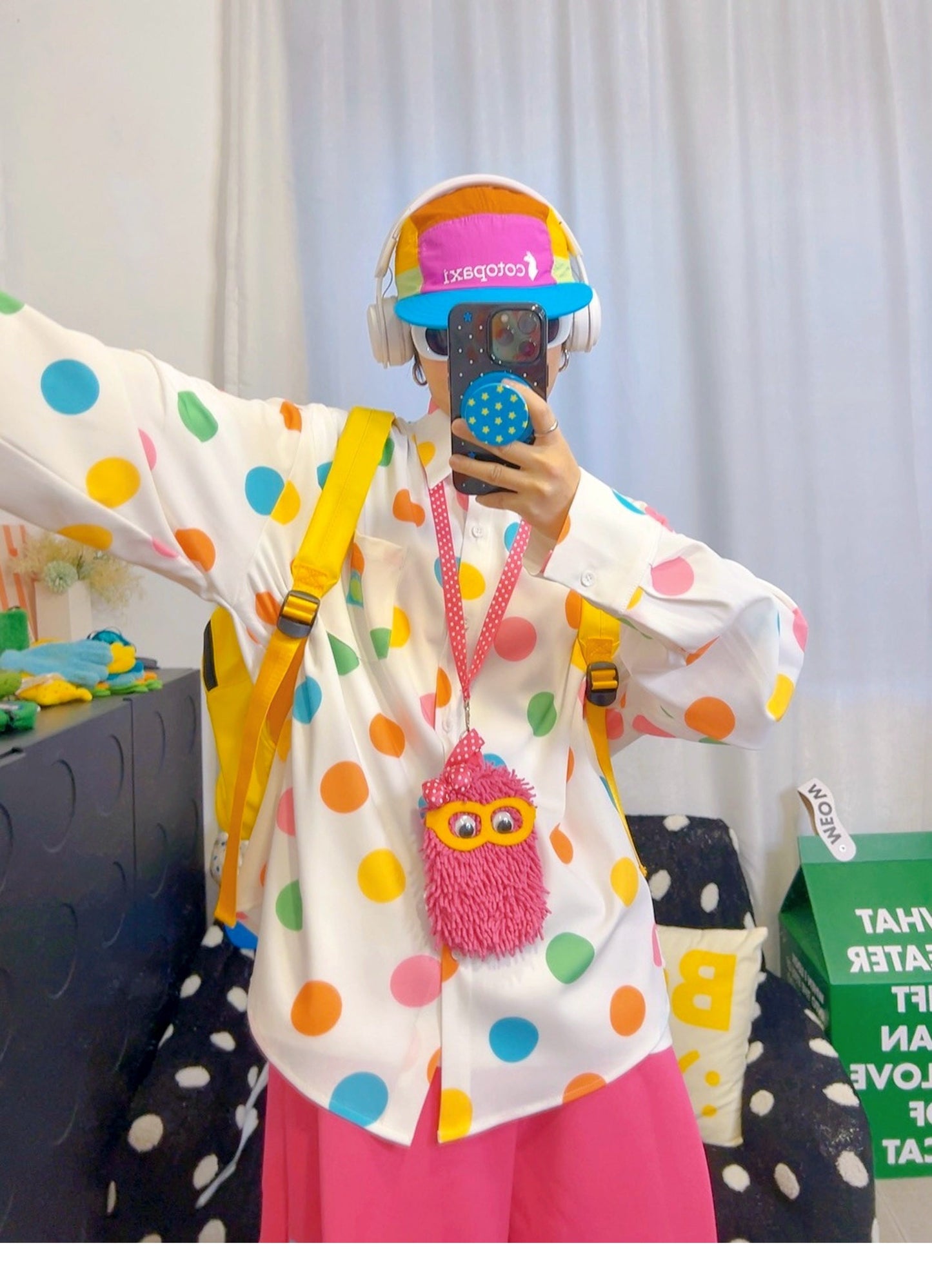 KURIOSITAET - White Polka Dot Shirt shirt KURIOSITAET