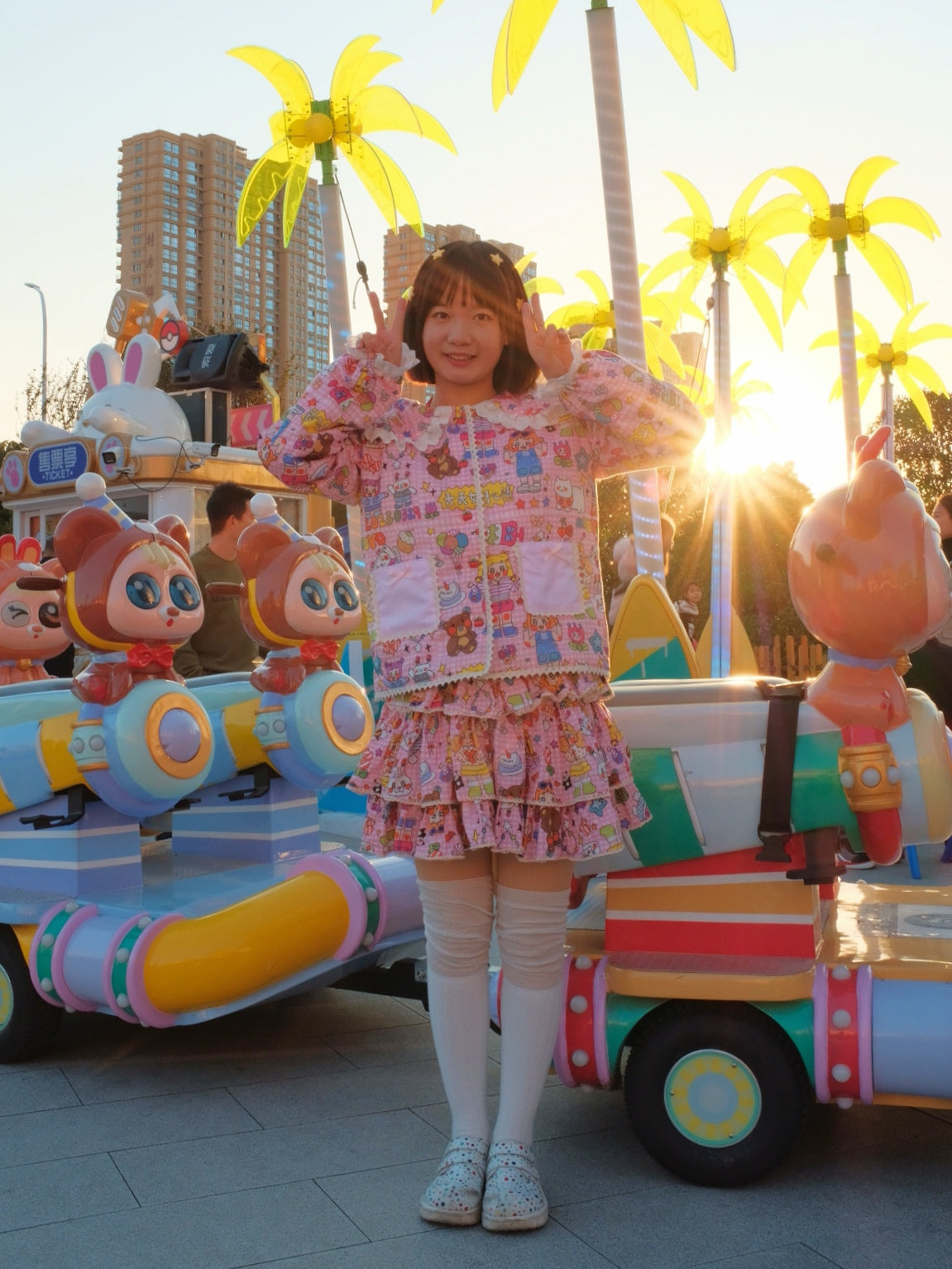MOOYO Colorful Puffy Cotton Jacket | Cute Harajuku Winter Coat jacket MOOYO