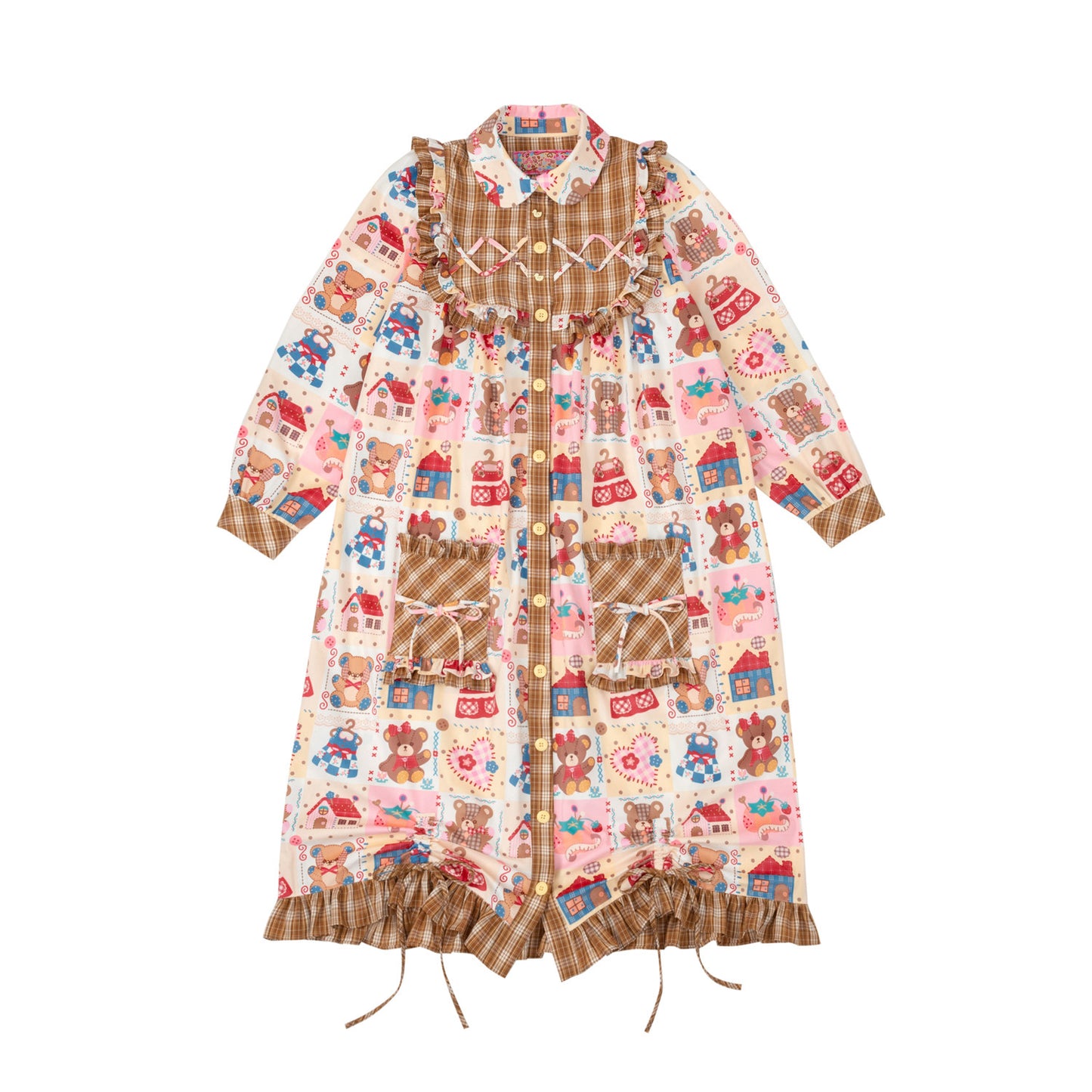 LutraJump - Decora Retro Brown Corduroy Dress dress Lutra Jump