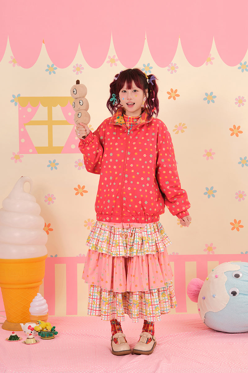 NIKKOU - Reversible Lamb Fleece Coat Kawaii coat Nikkou home