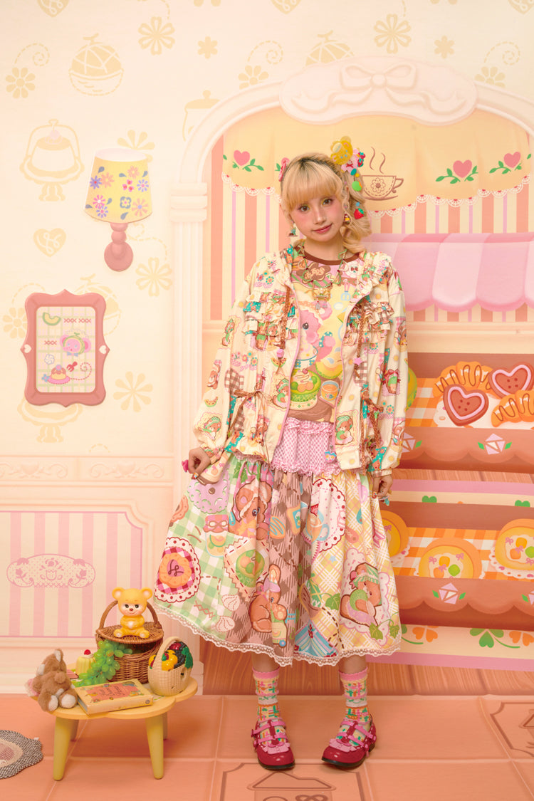 Lutra Jump - Decora Kei Patchwork Hooded UPF50 Sun Jacket jacket Lutra Jump
