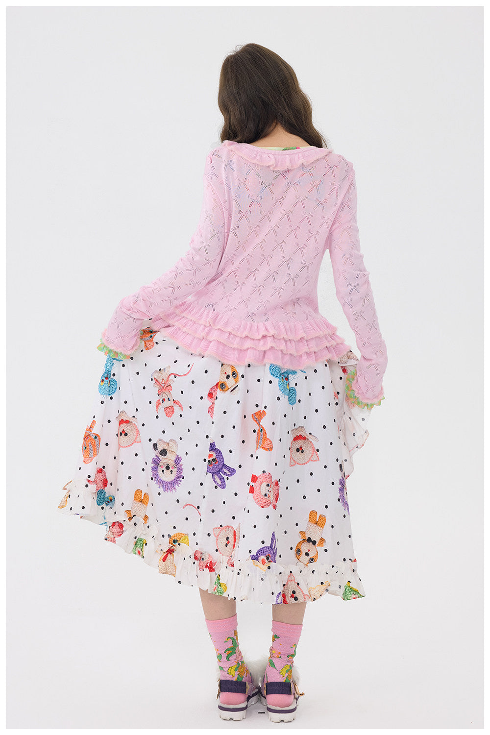 tntntutu - Pink Bow Knit Cardigan cardigan tntntutu