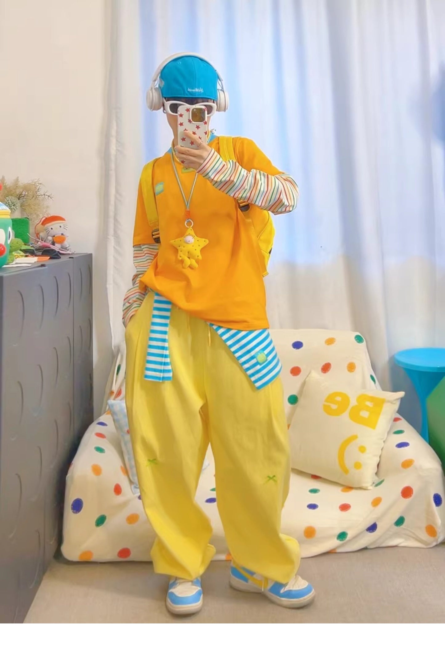 KURIOSITAET - Striped Layered Long Sleeve Tee shirt KURIOSITAET