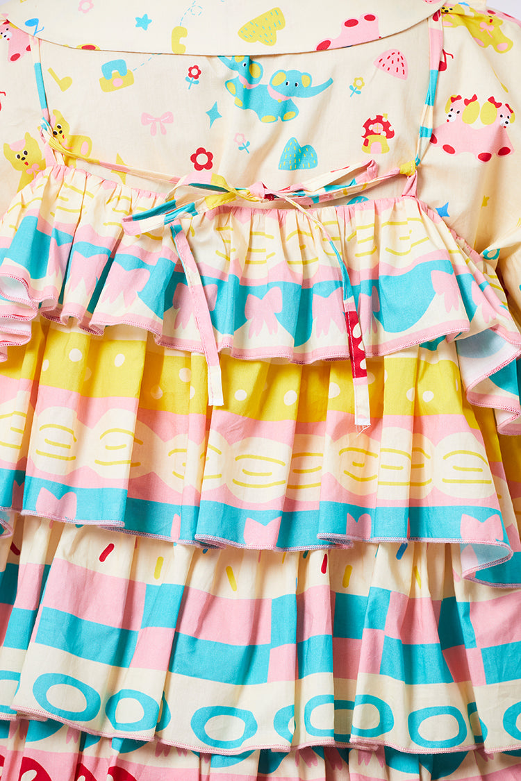 NIKKOU Home Strap Top Cake Strap Top – Cute Japanese Showa Style camisole Nikkou home