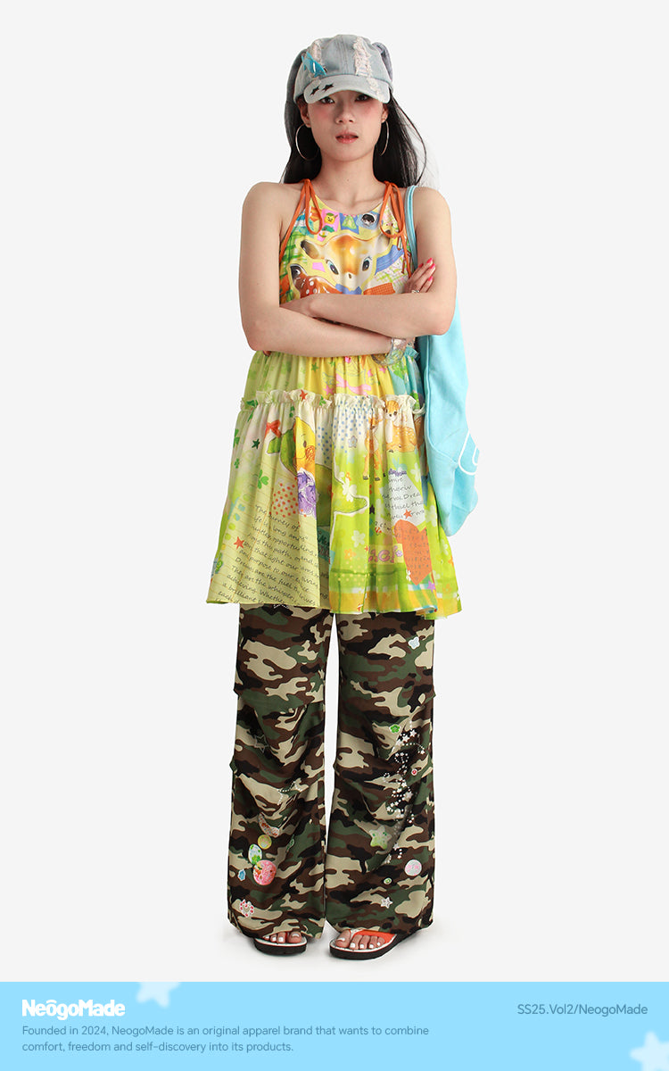 NeogoMade Halter Mini Dress | Sweet Holiday Style Dress | Ruffles and Bows Dress dress NeogoMade