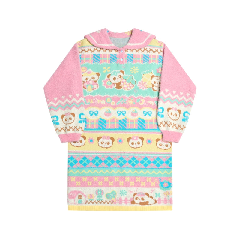 Harajuku Dress Sailor Collar Knit Dress Decora Fashion Dress dress Lutra Jump