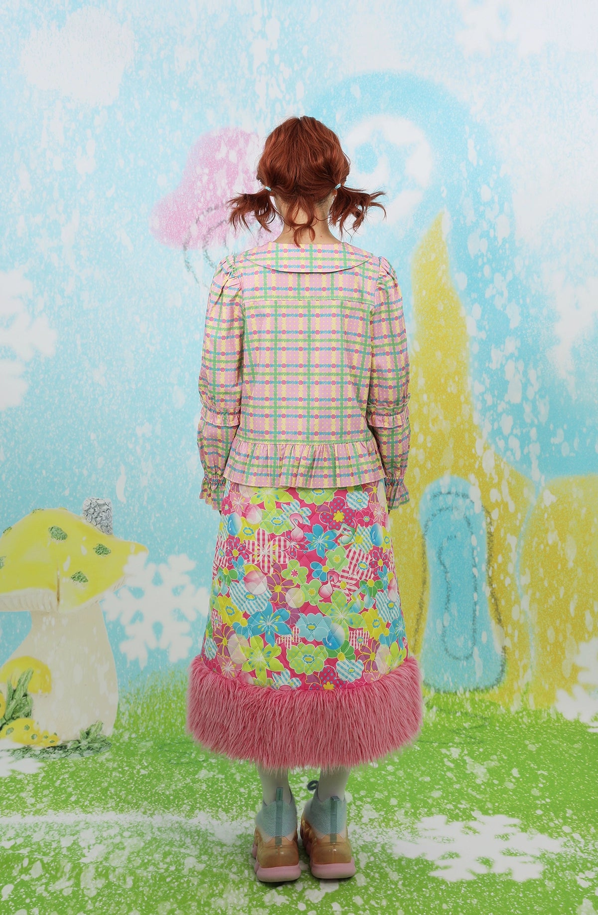 frufru Decora Snow Farm Puppy Blouse blouse frufru